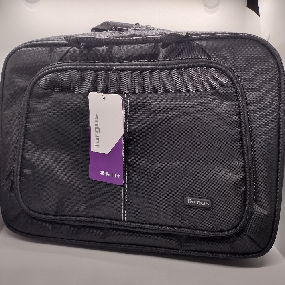 Targus 14" Intellect Slipcase - TBT260 Black Nylon Zippered NWT